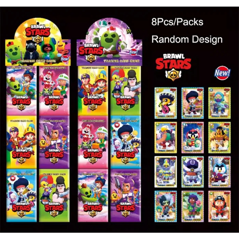 Board Game For Kids - Random Collect Card Anime Brawl Stars