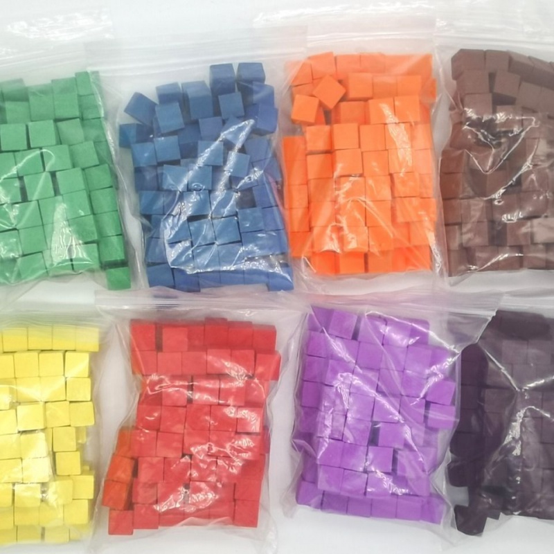 100Pcs/lots 10mm Wood Cubes Co - Board Game Economy ulasan dan harga