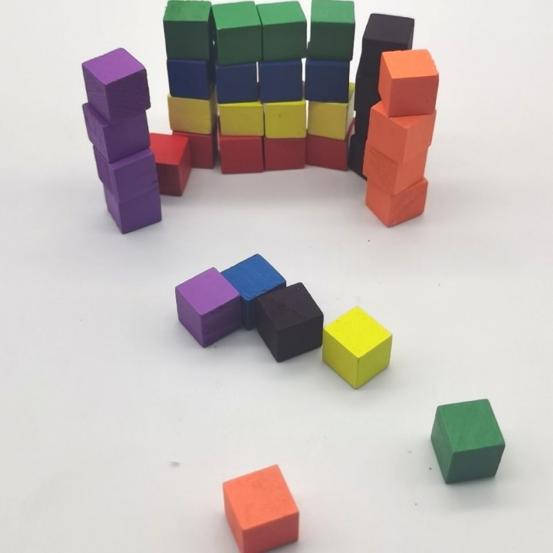 100Pcs/lots 10mm Wood Cubes Co - Board Game Economy ulasan dan harga