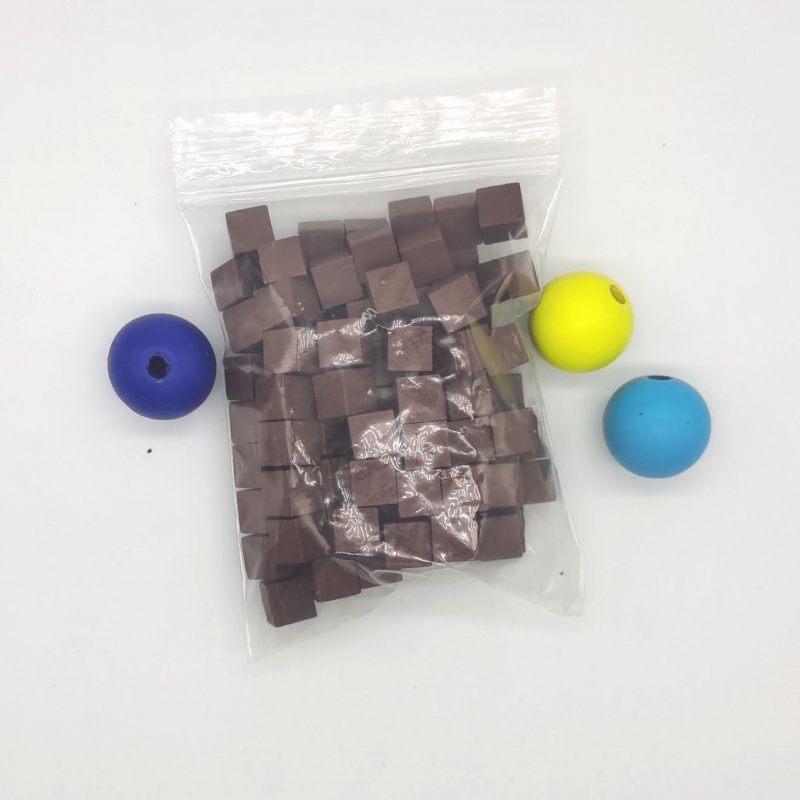 100Pcs/lots 10mm Wood Cubes Co - Board Game Economy ulasan dan harga