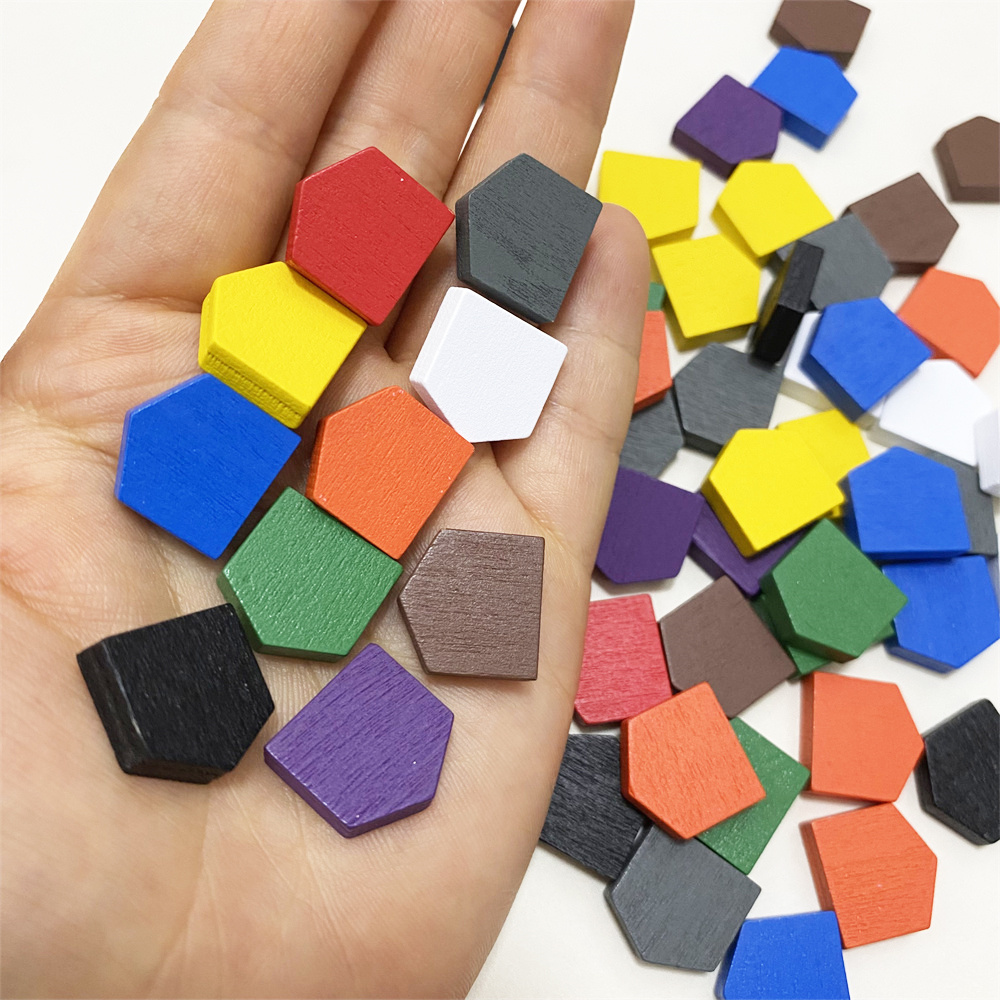50 pieces 16*16MM Colorful Woo - Board Game Economy ulasan dan harga