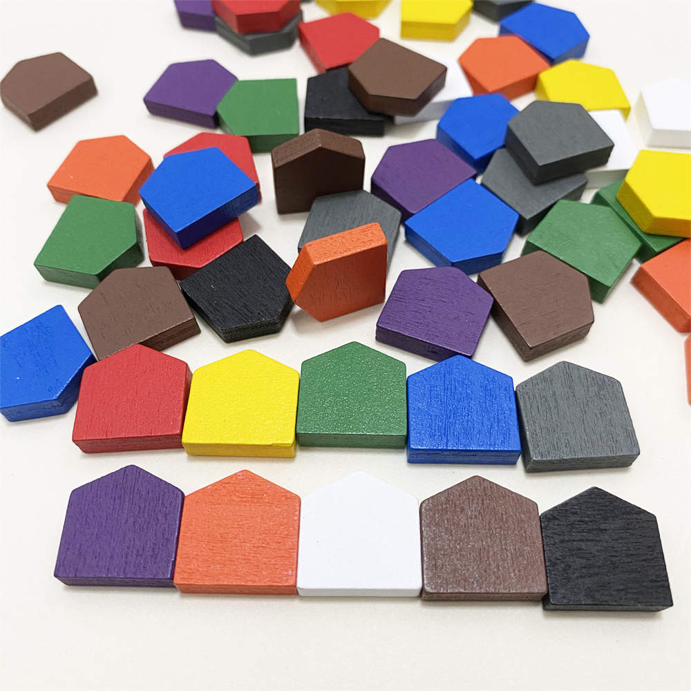50 pieces 16*16MM Colorful Woo - Board Game Economy ulasan dan harga