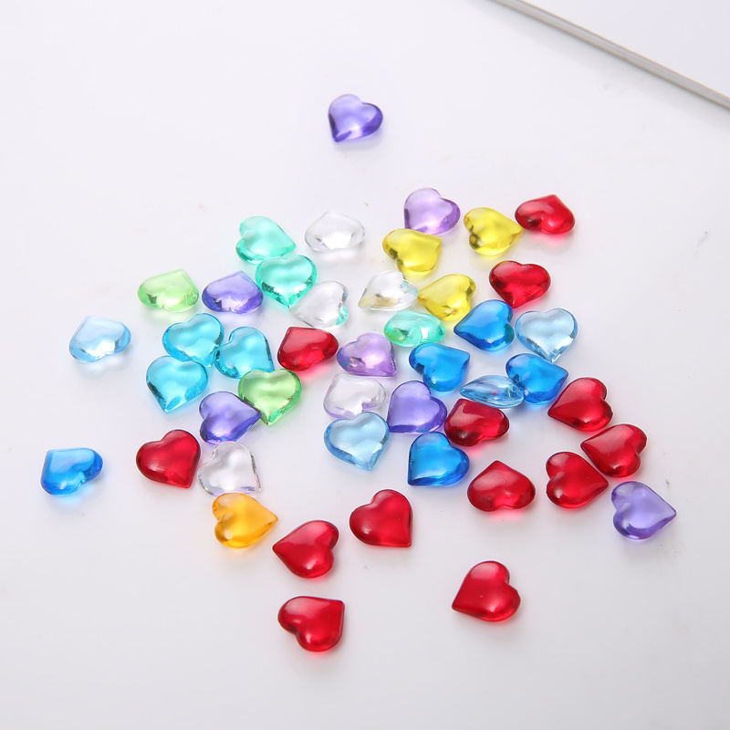 100PCS 10*4mm Heart Shape Acry - Board Game Economy ulasan dan harga