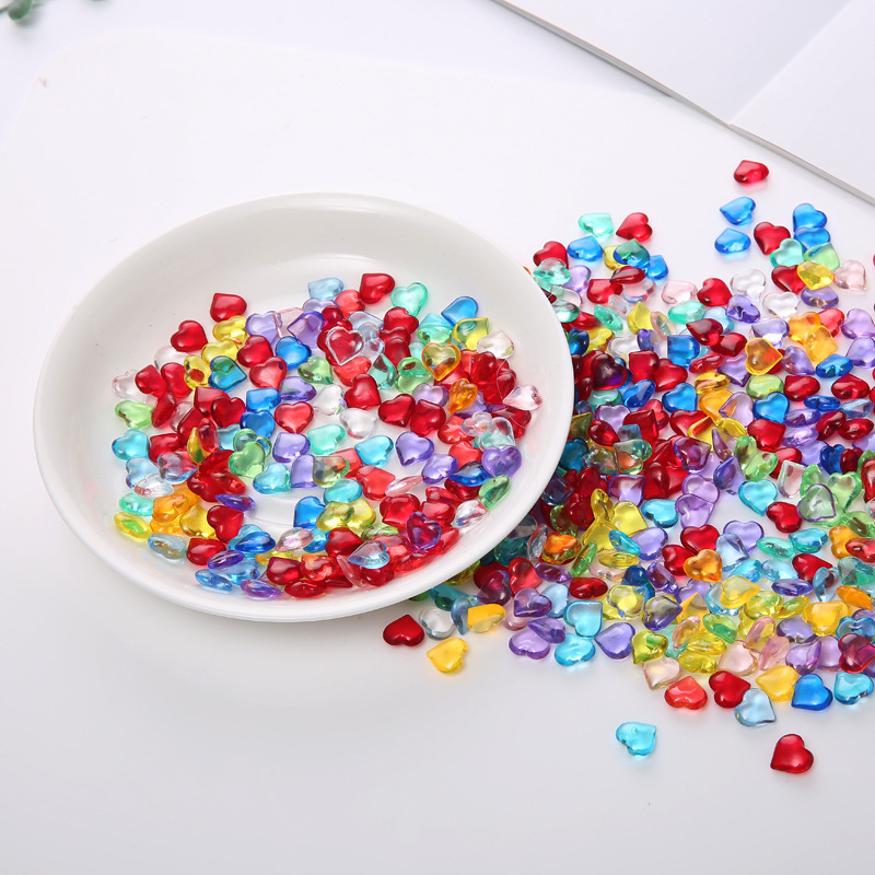100PCS 10*4mm Heart Shape Acry - Board Game Economy ulasan dan harga