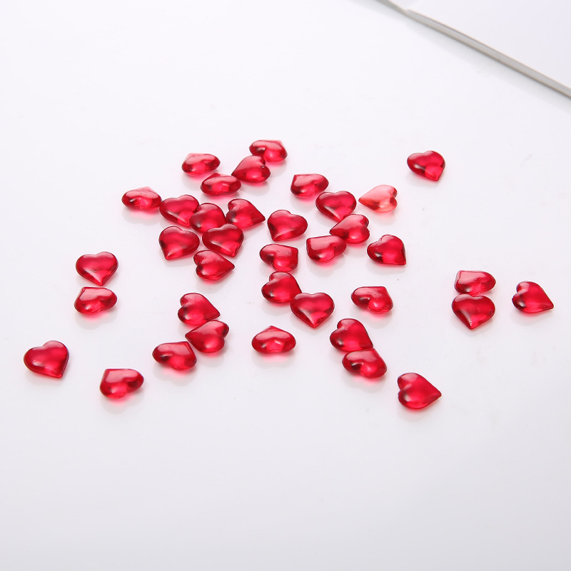 100PCS 10*4mm Heart Shape Acry - Board Game Economy ulasan dan harga