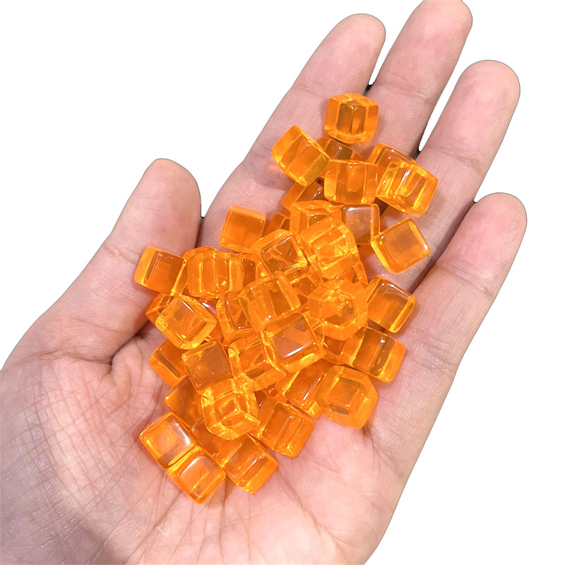 100pcs/set 8mm Clear Cube Dice - Board Game Economy ulasan dan harga