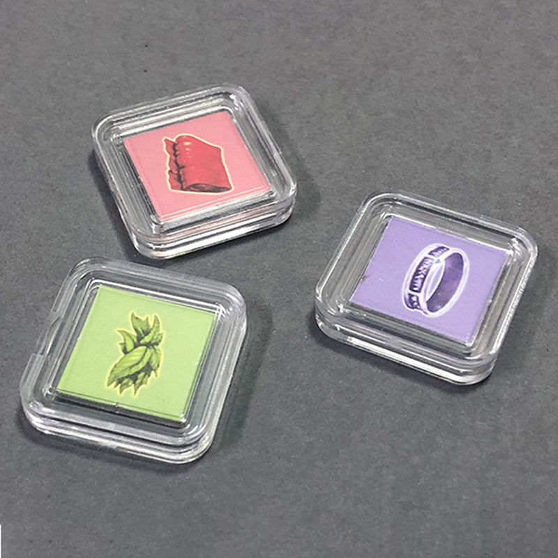 10PCS Square Clear Plastic Pro - Board Game Economy ulasan dan harga