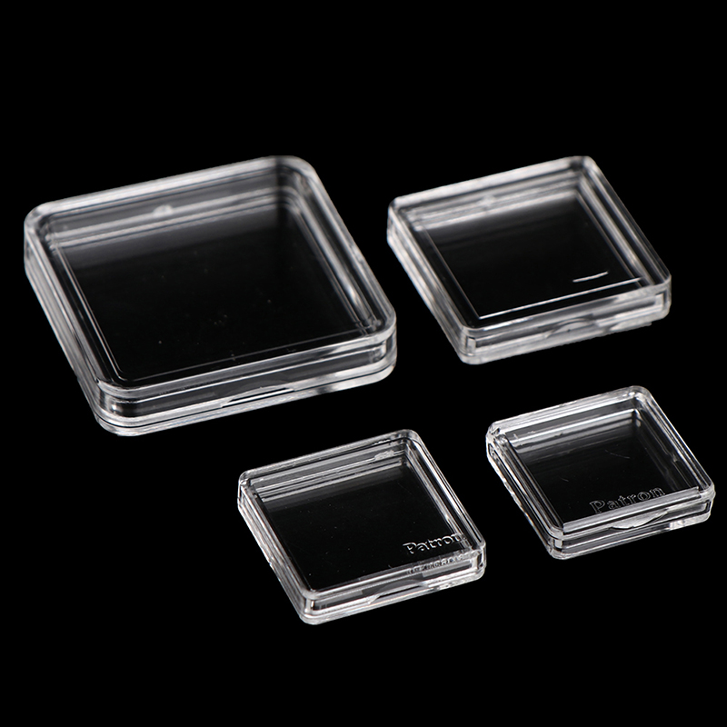 10PCS Square Clear Plastic Pro - Board Game Economy ulasan dan harga