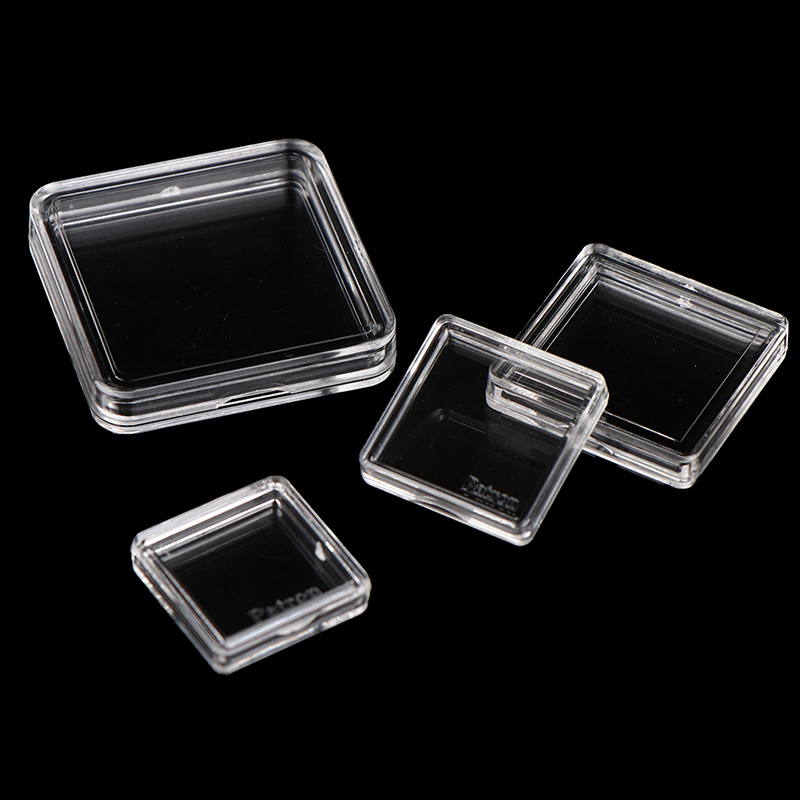 10PCS Square Clear Plastic Pro - Board Game Economy ulasan dan harga
