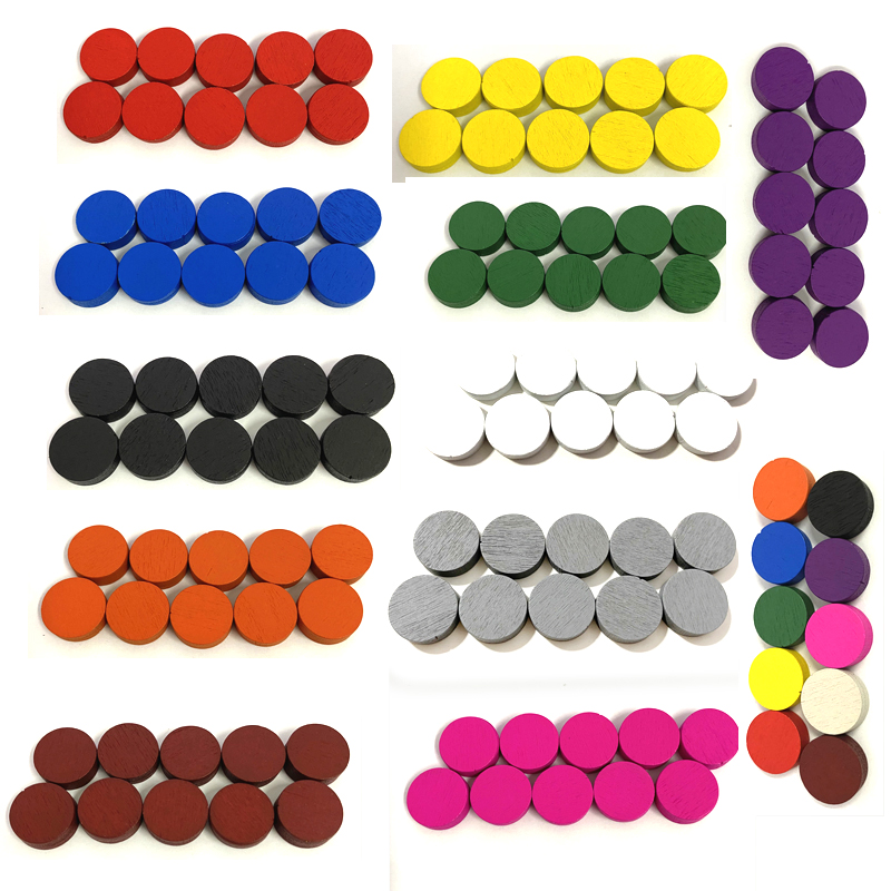 100pieces Diameter 15*5MM Wood - Board Game Economy ulasan dan harga