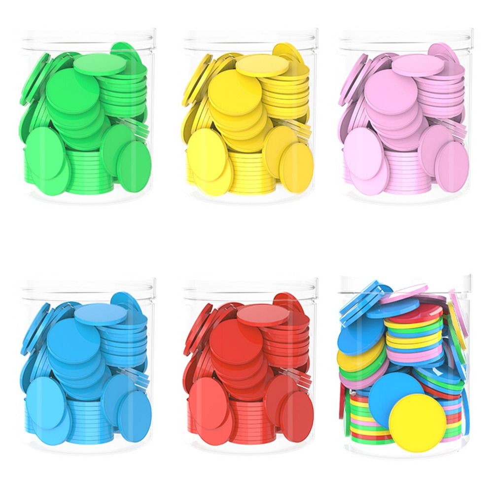 100pcs Plastic Counting Chips  - Board Game Economy ulasan dan harga