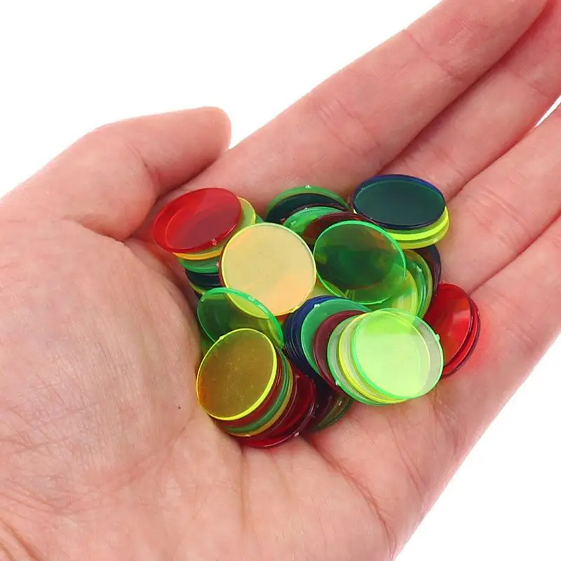 50/100/200pcs 19mm Chips Plast - Board Game Economy ulasan dan harga