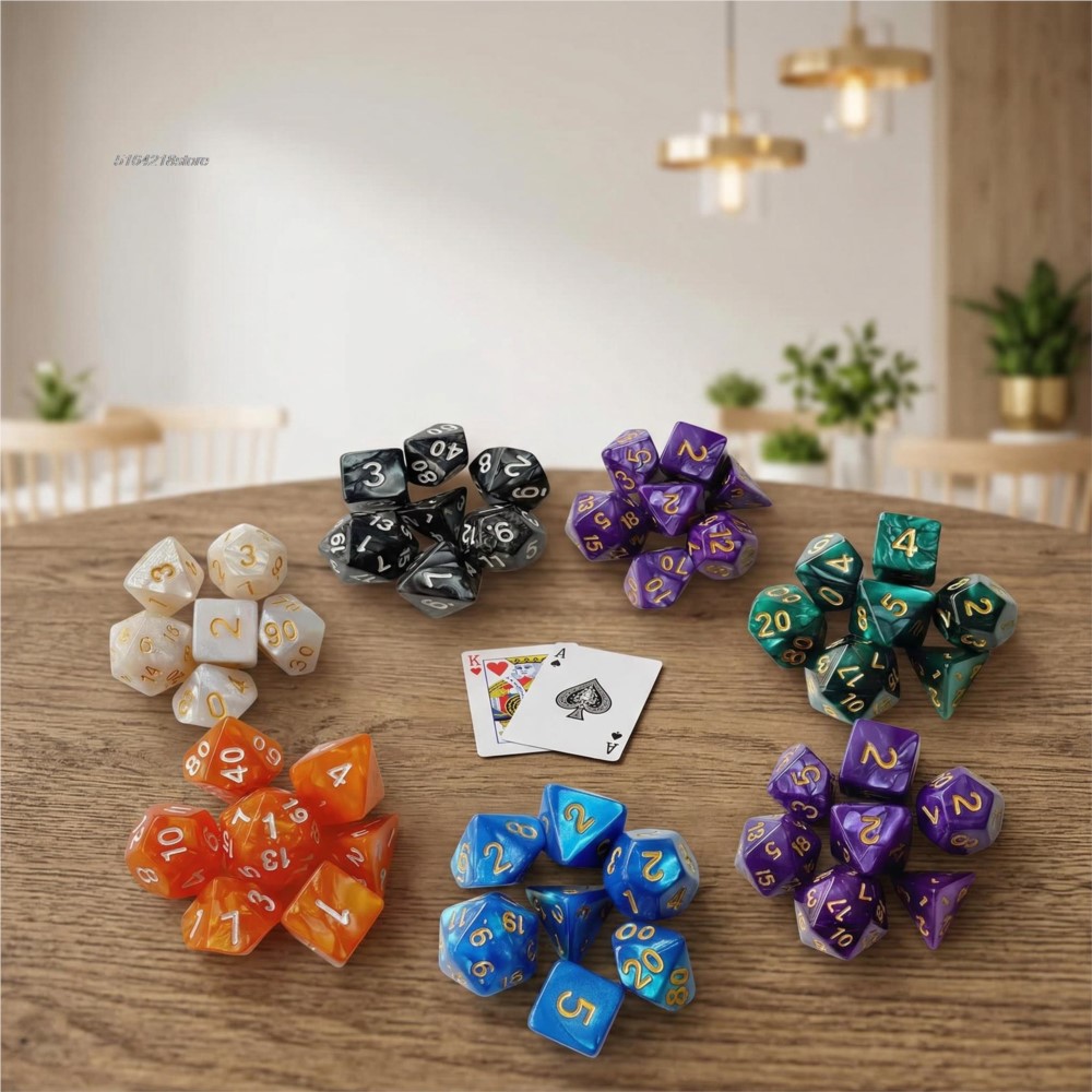 7pcs Set Dice Board Games Roll - Board Game Economy ulasan dan harga