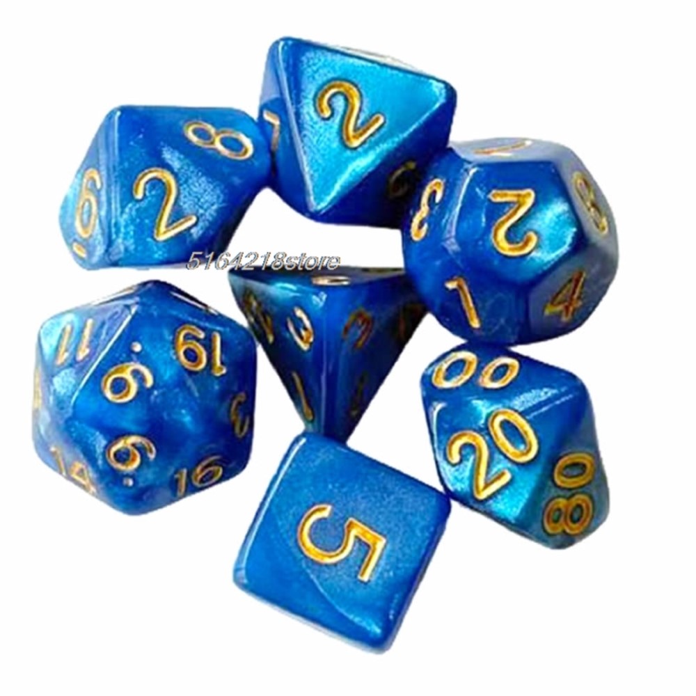 7pcs Set Dice Board Games Roll - Board Game Economy ulasan dan harga